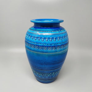 1960s Stunning Vase by Aldo Londi for Bitossi "Blue Rimini Collection" Madinteriorartshop by Maden