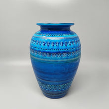 Load image into Gallery viewer, 1960s Stunning Vase by Aldo Londi for Bitossi &quot;Blue Rimini Collection&quot; Madinteriorartshop by Maden
