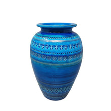 Load image into Gallery viewer, 1960s Stunning Vase by Aldo Londi for Bitossi &quot;Blue Rimini Collection&quot; Madinteriorartshop by Maden
