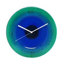 Load image into Gallery viewer, 1960s Mid-Century Modern Murano Glass Wall Clock by Cà dei Vetrai
