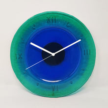 Load image into Gallery viewer, 1960s Mid-Century Modern Murano Glass Wall Clock by Cà dei Vetrai
