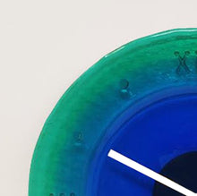 Load image into Gallery viewer, 1960s Mid-Century Modern Murano Glass Wall Clock by Cà dei Vetrai
