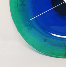 Load image into Gallery viewer, 1960s Mid-Century Modern Murano Glass Wall Clock by Cà dei Vetrai
