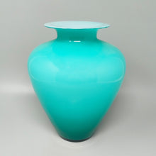 Load image into Gallery viewer, 1970s Exquisite Murano Glass Aquamarine Vase by Ca' dei Vetrai
