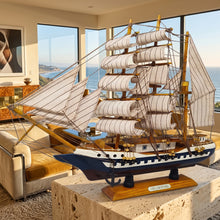 Load image into Gallery viewer, 1970s Astonishing "Circa Victoria 1828" Model Ship. Made in England
