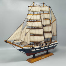 Load image into Gallery viewer, 1970s Astonishing Belem Model Ship. Handmade. Made in England Madinteriorart by Maden
