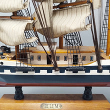 Load image into Gallery viewer, 1970s Astonishing Belem Model Ship. Handmade. Made in England Madinteriorart by Maden
