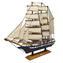 Load image into Gallery viewer, 1970s Astonishing Belem Model Ship. Handmade. Made in England Madinteriorart by Maden
