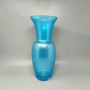 1970s Astonishing Blue Vase by Jean Close' for Michielotto. Made in Italy Madinteriorart by Maden