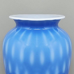 1970s Astonishing Blue Vase in Murano Glass by Dogi. Made in Italy Madinteriorart by Maden