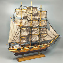Load image into Gallery viewer, 1970s Astonishing Fragata Siglo XVIII Model Ship. Handmade. Made in England Madinteriorart by Maden
