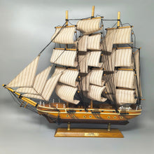 Load image into Gallery viewer, 1970s Astonishing Fragata Siglo XVIII Model Ship. Handmade. Made in England Madinteriorart by Maden
