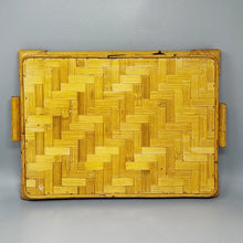 Load image into Gallery viewer, 1970s Astonishing Italian Tray in Bamboo, Rattan and Wicker. Made in Italy Madinteriorart by Maden
