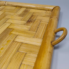 Load image into Gallery viewer, 1970s Astonishing Italian Tray in Bamboo, Rattan and Wicker. Made in Italy Madinteriorart by Maden
