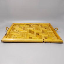 Load image into Gallery viewer, 1970s Astonishing Italian Tray in Bamboo, Rattan and Wicker. Made in Italy Madinteriorart by Maden
