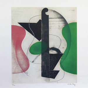 1970s Astonishing Man Ray "Aerograph" Limited Edition Lithograph Madinteriorart by Maden