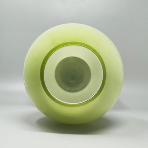 1970s Astonishing Space Age Green Vase in Murano Glass. Made in Italy Madinteriorart by Maden