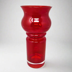 1970s Astonishing Tamara Aladin Vase Tulppaani (#1513) for Riihimaki/Riihimaen Lasi Oy Madinteriorart by Maden