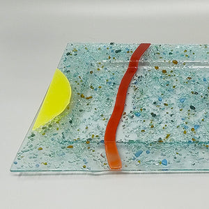 1970s Astonishing Tray By Albatros in Murano Glass. Made in Italy Madinteriorart by Maden
