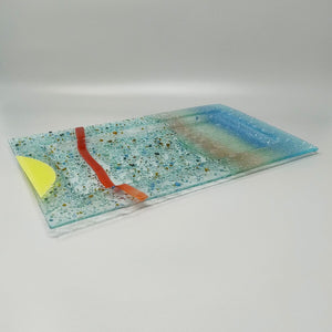 1970s Astonishing Tray By Albatros in Murano Glass. Made in Italy Madinteriorart by Maden
