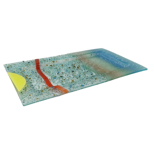 1970s Astonishing Tray By Albatros in Murano Glass. Made in Italy Madinteriorart by Maden