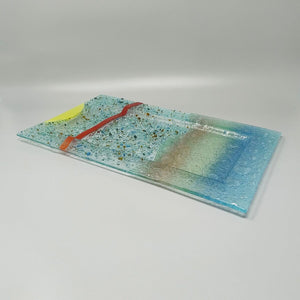 1970s Astonishing Tray By Albatros in Murano Glass. Made in Italy Madinteriorart by Maden