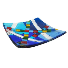 Load image into Gallery viewer, 1970s Mid-Century Modern Geometric Murano Glass Vide-Poche by Albatros, Signed GM
