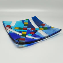 Load image into Gallery viewer, 1970s Mid-Century Modern Geometric Murano Glass Vide-Poche by Albatros, Signed GM
