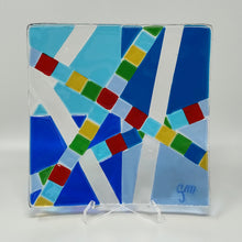Load image into Gallery viewer, 1970s Mid-Century Modern Geometric Murano Glass Vide-Poche by Albatros, Signed GM
