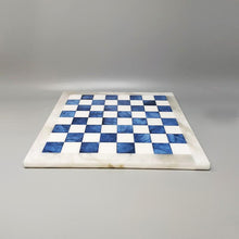 Load image into Gallery viewer, 1970s Elegant Blue and White Chess Set in Volterra Alabaster Handmade. Made in Italy - Madinteriorart by Maden
