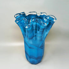 Load image into Gallery viewer, 1970s Exquisite "Fazzoletto" Murano Glass Vase by Dogi. Made in Italy Madinteriorart by Maden
