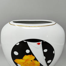 Load image into Gallery viewer, 1970s Gogeous Porcelain Vase by R. Ortol for Limoges. Made in France Madinteriorartshop by Maden
