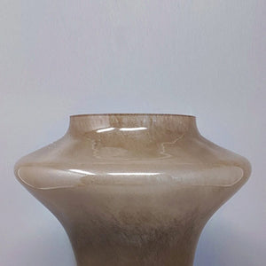 1970s Gorgeous Beige Vase in Murano Glass by Dogi. Made in Italy Madinteriorart by Maden