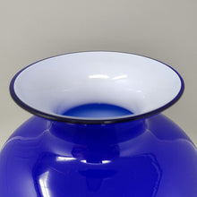 Load image into Gallery viewer, 1970s Gorgeous Blue Vase by Ind. Vetraria Valdarnese. Made in Italy Madinteriorart by Maden
