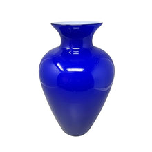 Load image into Gallery viewer, 1970s Gorgeous Blue Vase by Ind. Vetraria Valdarnese. Made in Italy Madinteriorart by Maden
