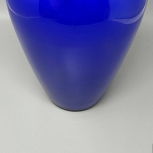 1970s Gorgeous Blue Vase by Ind. Vetraria Valdarnese. Made in Italy Madinteriorart by Maden