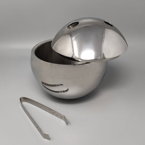 1970s Gorgeous "Bowling" Cocktail Shaker With Ice Bucket Tauma by Guzzini. Made in Italy Madinteriorart by Maden