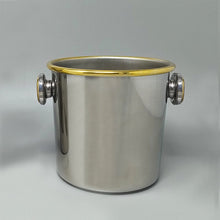 Load image into Gallery viewer, 1970s Gorgeous Cocktail Shaker in Gold 24K and Stainless Steel With Ice Bucket by Mepra. Made in Italy Madinteriorart by Maden
