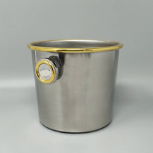 Load image into Gallery viewer, 1970s Gorgeous Cocktail Shaker in Gold 24K and Stainless Steel With Ice Bucket by Mepra. Made in Italy Madinteriorart by Maden
