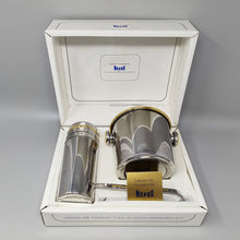 Load image into Gallery viewer, 1970s Gorgeous Cocktail Shaker in Gold 24K and Stainless Steel With Ice Bucket by Mepra. Made in Italy Madinteriorart by Maden
