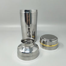 Load image into Gallery viewer, 1970s Gorgeous Cocktail Shaker in Gold 24K and Stainless Steel With Ice Bucket by Mepra. Made in Italy Madinteriorart by Maden
