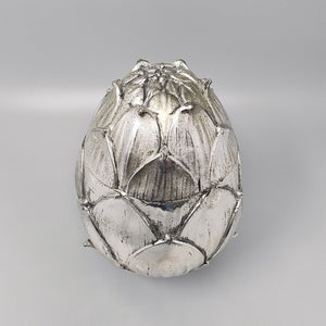 1970s Gorgeous ice bucket "Artichoke" silver plated by Mauro Manetti for Fonderia d'Arte Firenze. Madinteriorart by Maden