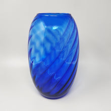 Load image into Gallery viewer, 1970s Gorgeous Large Blue Vase by Ind. Vetraria Valdarnese. Made in Italy Madinteriorart by Maden
