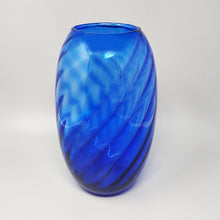 Load image into Gallery viewer, 1970s Gorgeous Large Blue Vase by Ind. Vetraria Valdarnese. Made in Italy Madinteriorart by Maden
