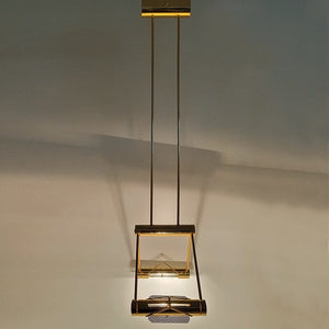 1970s Gorgeous Pendant Lamp in Brass by Cattaneo. Made in Italy Madinteriorart by Maden