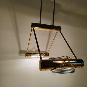 1970s Gorgeous Pendant Lamp in Brass by Cattaneo. Made in Italy Madinteriorart by Maden