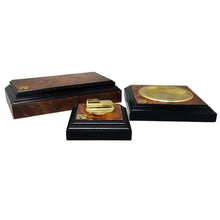 Load image into Gallery viewer, 1970s Gorgeous Smoking Set in Luxury Thuja Root. Made in Italy Madinteriorart by Maden
