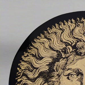 1970s Gorgeous Table By Piero Fornasetti Depicting "Sun King" (Louis XIV). Made in Italy Madinteriorart by Maden