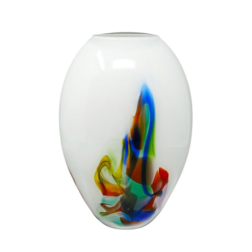 1970s Gorgeous Vase Handcrafted in Murano Glass. Made in Italy Madinteriorart by Maden