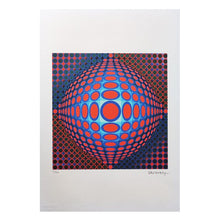 Load image into Gallery viewer, 1970s Gorgeous Victor Vasarely Op Art Limited Edition Lithograph Madinteriorart by Maden
